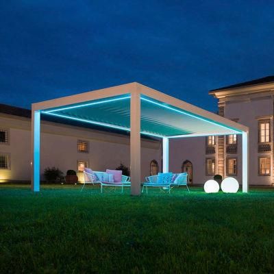 Factory Wholesale Motorized Aluminium Pergolas with LED