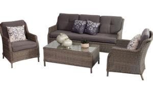 Aluminum Outdoor Garden Round Rattan Wicker Furniture Luxury Sofa Set