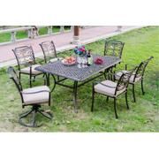 Factory Selling Casting Aluminum Chairs and Table Set for Outdoor Leisure