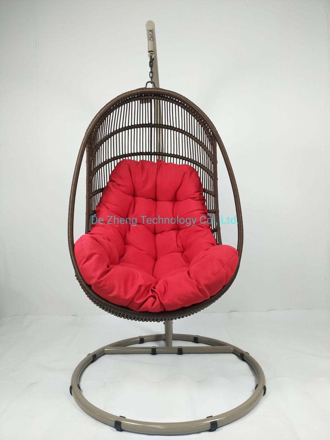 Indoor Hanmmock Patio Swing Chair for Living Room Rattan Swing Chair Egg Shape Swing Chair