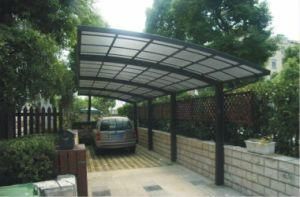 Car Canopy, Carport, Car Shed, Polycarbonate Board and Aluminum Frame Automobile Rain Shelter