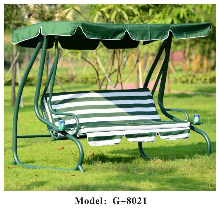 Island Umbrella Island Retreat Hanging Lounge with Shade Canopy, Khaki Garden Swing Chair