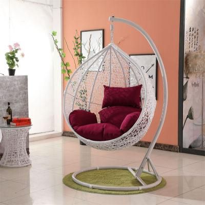 Cheap Rattan Woven Single Hammock Outdoor Furniture Hanging Swing Chair