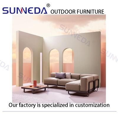 Modern Restaurant Studio All Weather Classic Sofa Lounger Furniture Set