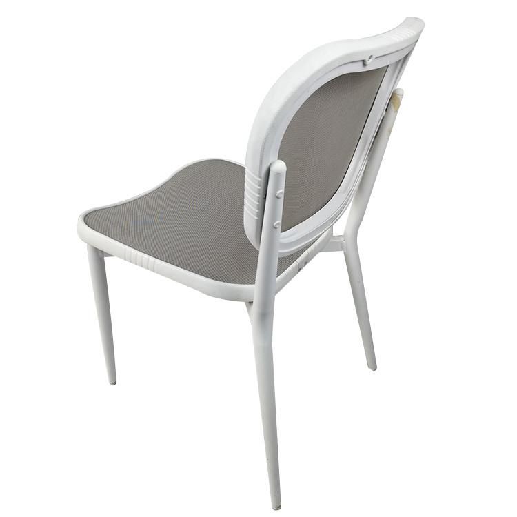 New Arrival Luxury Garden Patio Ventilate Textilene Mesh Fabric Outdoor Dining Bistro Furniture