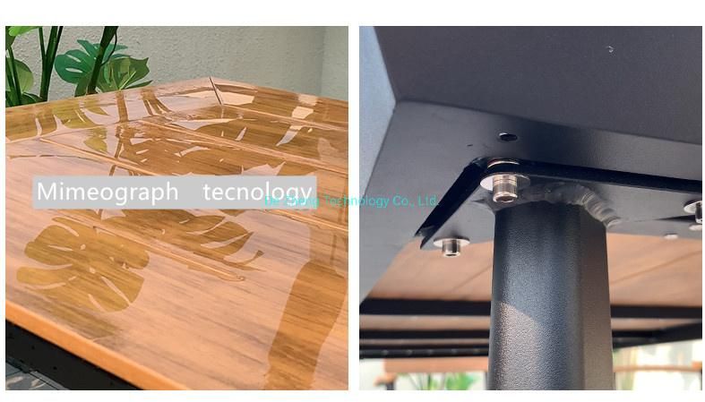 All Weather Patio Table Aluminum Bistro Table Waterproof Dining Table Garden Outdoor Furniture