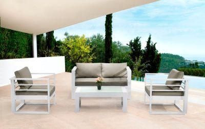 Modernos Designs Wholesale Comfortable out Door Sofa Set Garden Patio Aluminium Sofa