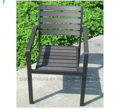 Outdoor Furniture Aluminum Chair with PS-Wood