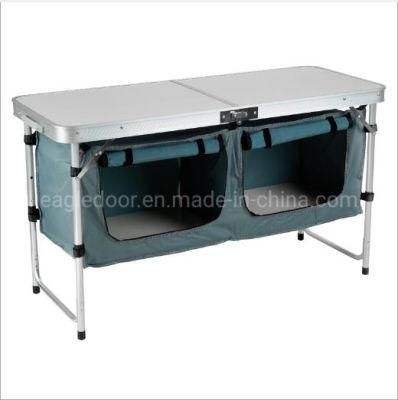 Camping Cabinet Camping Table Comfortable Touch ABS PP Folding Camping Picnic Table Set