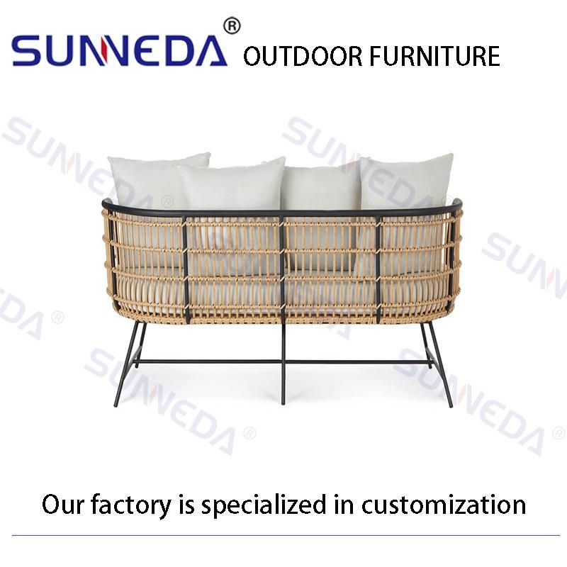 Rattan Furniture Outdoor Sofa and Coffee Table Set Garden Set Sofa