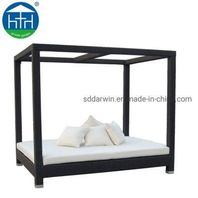 Darwin Outdoor PE Rattan Gazebo Furniture Daybed for Project Use