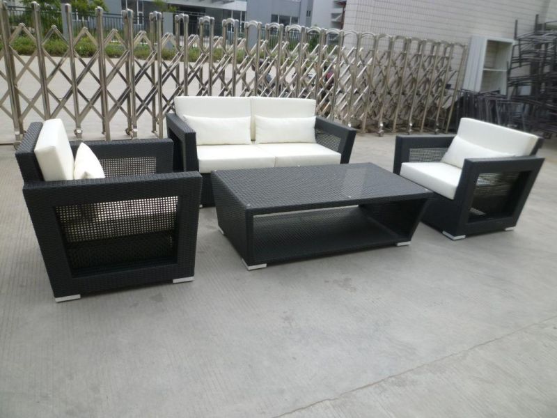 Modern Rattan Furniture Elegant Outdoor Garden Wicker Sofa (1800)
