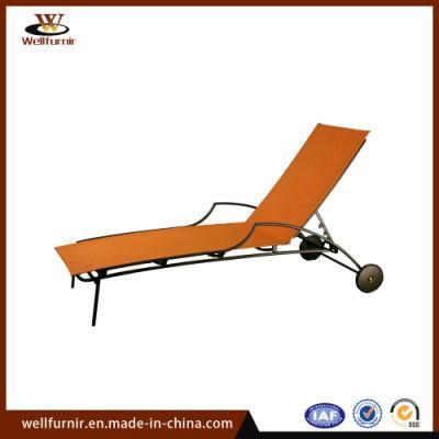 2018 Well Furnir Outdoor Chaise Lounge with Wheels (WF063047)