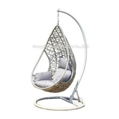 High Quality Outdoor Hanging Egg Shaped Rattan Wicker Swing Chair