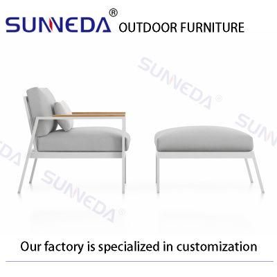 Outdoor Villa Leisure Modern Commercial Chair with Waterproof Cushion
