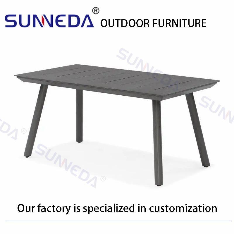 Outdoor Luxury Swimming Pool Side Sofa with Aluminum Tea Table