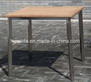 0.8*0.8m 4-Seats Square Teak Dining Table for Outdoor