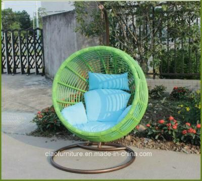 Modern Rattan Furniture Outdoor Synthetic Garden Wicker Swing Chair (CF1434H)