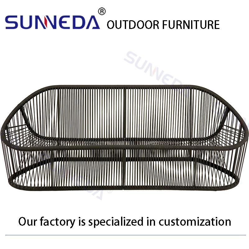 Outdoor Wicker Rattan Modern Furniture Garden Sets with Coffee Table Latest Design