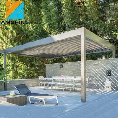 Professional Louver Roof Design Bioclimatica Outdoor Aluminium Gazebo Garden Leisure Pergola for Garden Decorative