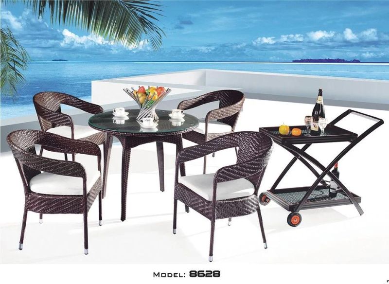 Wholesale Outdoor Furniture Wicker Wood Garden Desk Chair Furniture Sets