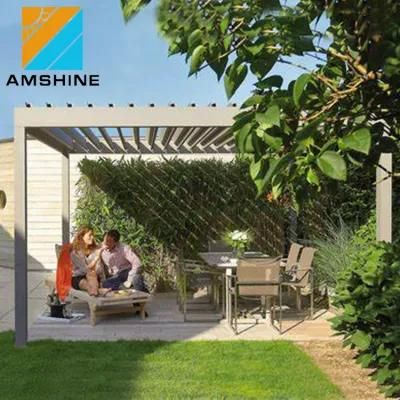 Customized Modern Design Bioclimatic Motorized Remote Control Electric Aluminum Outdoor Pergola Patio Roof System