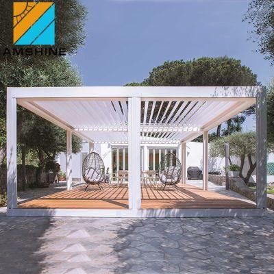 Aluminium Durable Pergola 4X4 Motorized Adjustable Patio Gazebo Absorb UV Struxure Outdoor Beach Canopies
