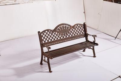 Use for Garden Outdoor Cast Aluminum Triple Seat