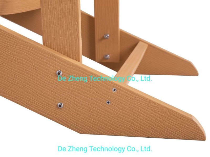 Brand New Knock Down Pack Poly Wood Plastic Wood Adirondack Chair Garden Chair for Leisure Balcony with Carton Packing