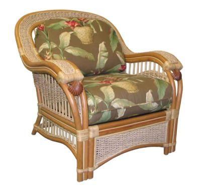 Foshan Furniture Handmade Natural Rattan Wove Graden Couch Outdoor Chair Wicker Sofa
