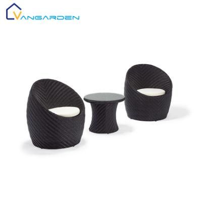 3PCS Garden Chair Rattan Outdoor Handmade Lounge Furniture Luxury China