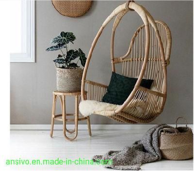 Leisure Bird&prime; S Nest Rocking Chair Original Rattan Real Rattan Hanging Basket Wicker Chair Indoor Swing Hanging Chair Home Balcony Lazy