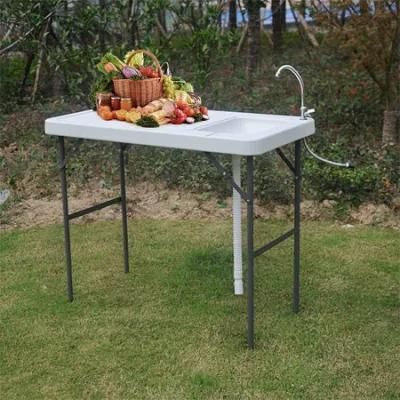Portable Folding Outdoor Fish Fillet Table for Cleaning Catting Filet
