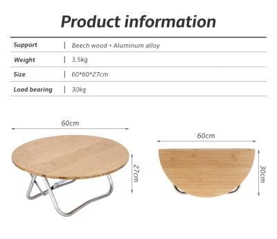 Outdoor New fashion Folding Wooden Table