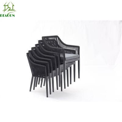 Modern Restaurant Furniture Aluminum Rope Dining Chair