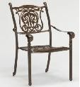 Outdoor Cast Aluminum Garden Flower Chair