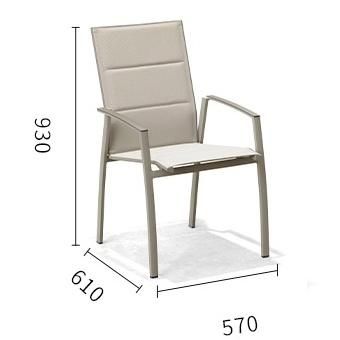 Outdoor Garden Patio Balcony Fabric Chair