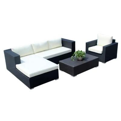 Chinese Outdoor Rattan Sofa Furniture with Coffee Table