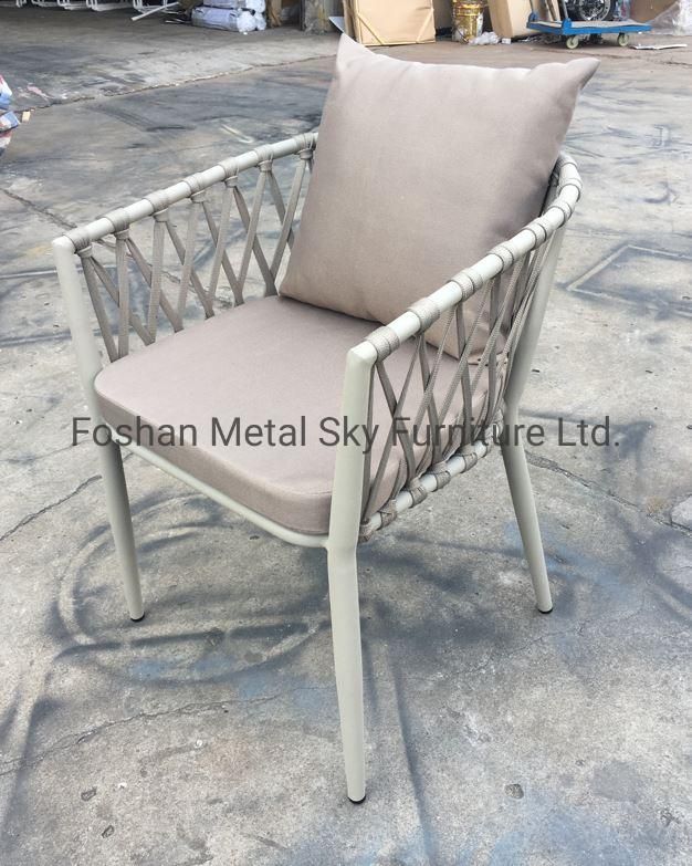 Outdoor Garden Hotel Restaurant Villa Aluminum Wicker Rope Rattan Sofa