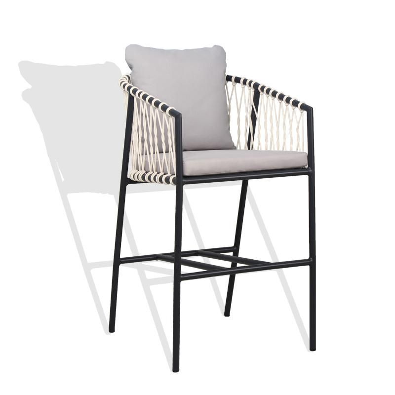 New Product Simple Leisure Bar Chair Outdoor Furniture with Cushion