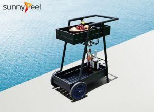 Outdoor Hotel Restauant Wine Rack Serving Cart Wine Trolley