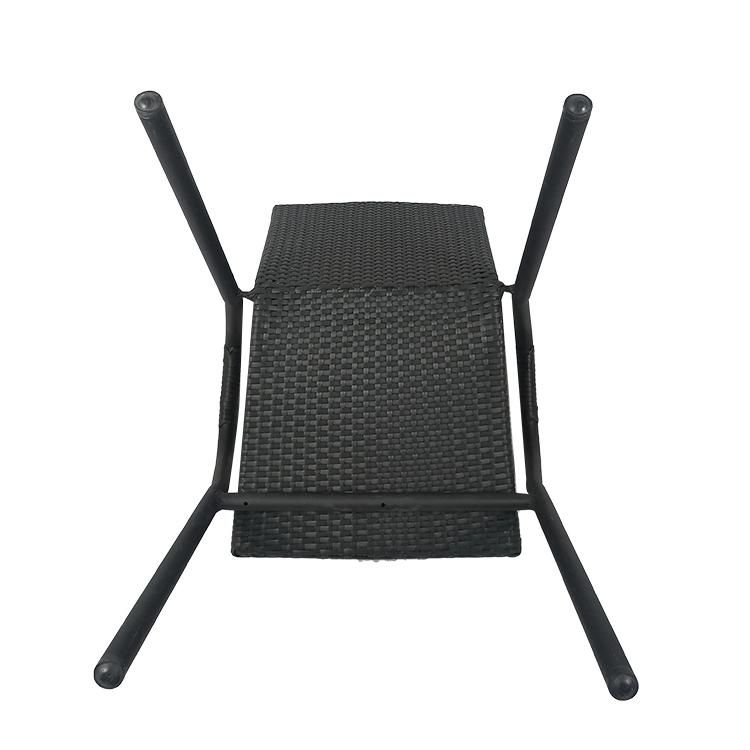 Waterproof Commercial Cafe Dining White Contemporary Modern Outdoor PE Rattan Dining Furniture