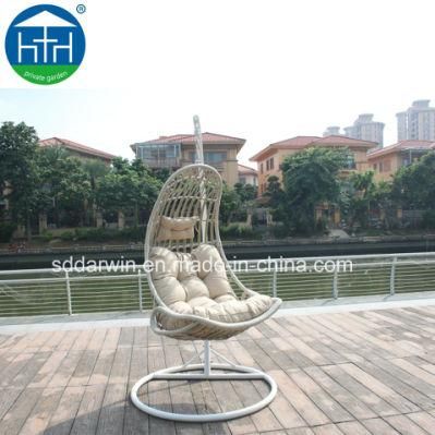 Popular Pation PE Rattan Hanging Chair with Cushion