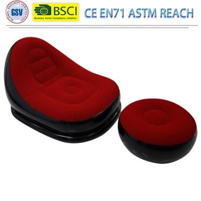 Lounge Outdoor Inflatable Sofa with Footrest Inflatable Chair Inflatable Sofa