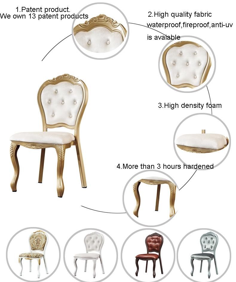 Classical Royal Event Wedding Aluminum Chair