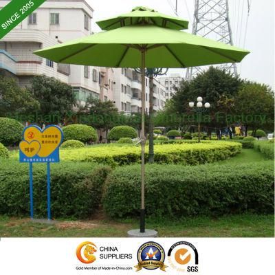 2.5m Garden Patio Double Layer Aluminium Market Umbrella (PU-0025ADC)