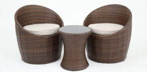 3PCS Garden Outdoor Wicker Rattan Furniture Vase Set Aluminum Frame