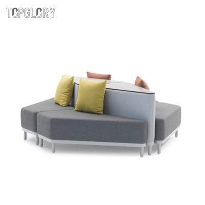 New Modern Design Arbitrary Combination Outdoor Aluminum Frame Fabric Cushion Sofa Set