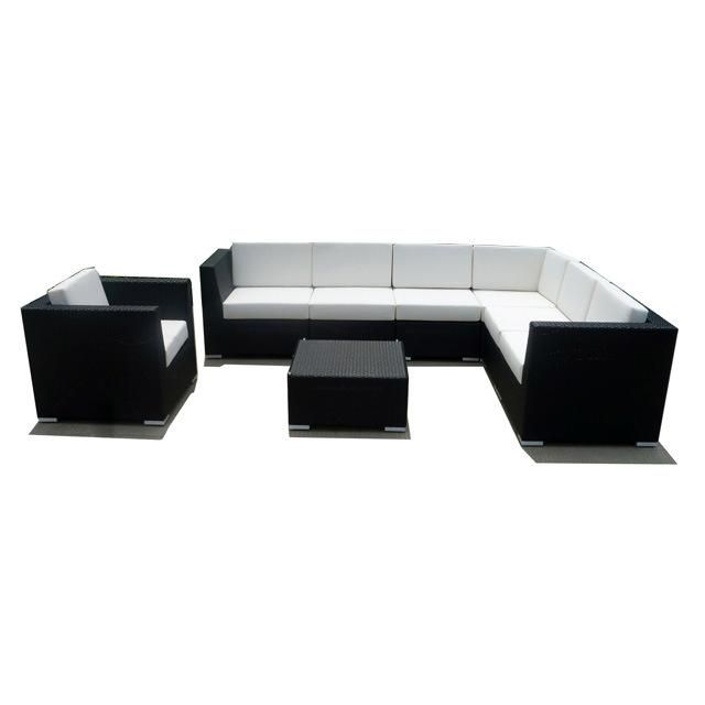 Stylish Rattan Furniture Outdoor Sectional Wicker Sofa