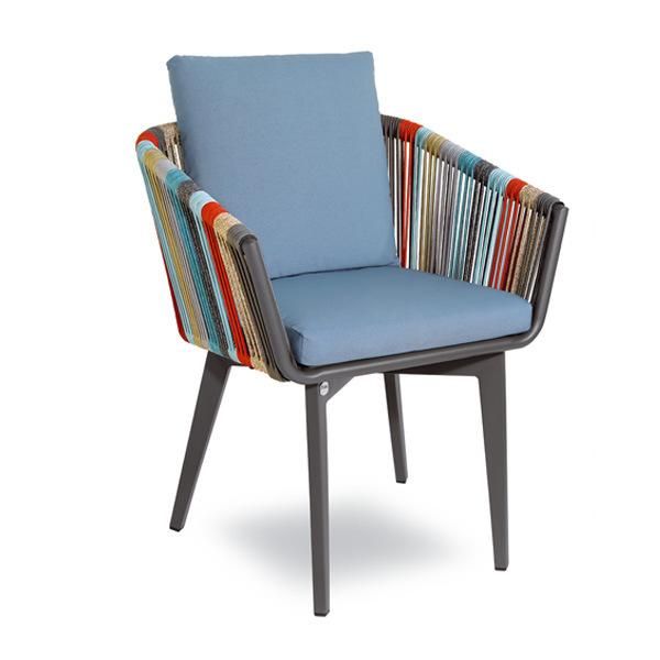 Leisure Mix Woven Webbing Aluminum Coffee Table Chair Set